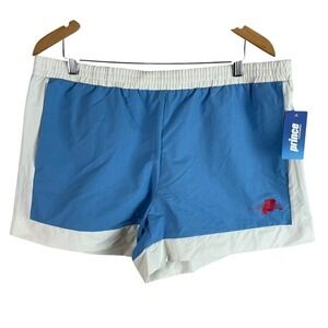 Prince Pickleball Shorts Mens XXL Blue White Colorblock Elastic Waist Z3250‎